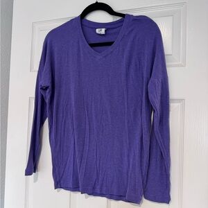 Cabi Purple V-Neck Top